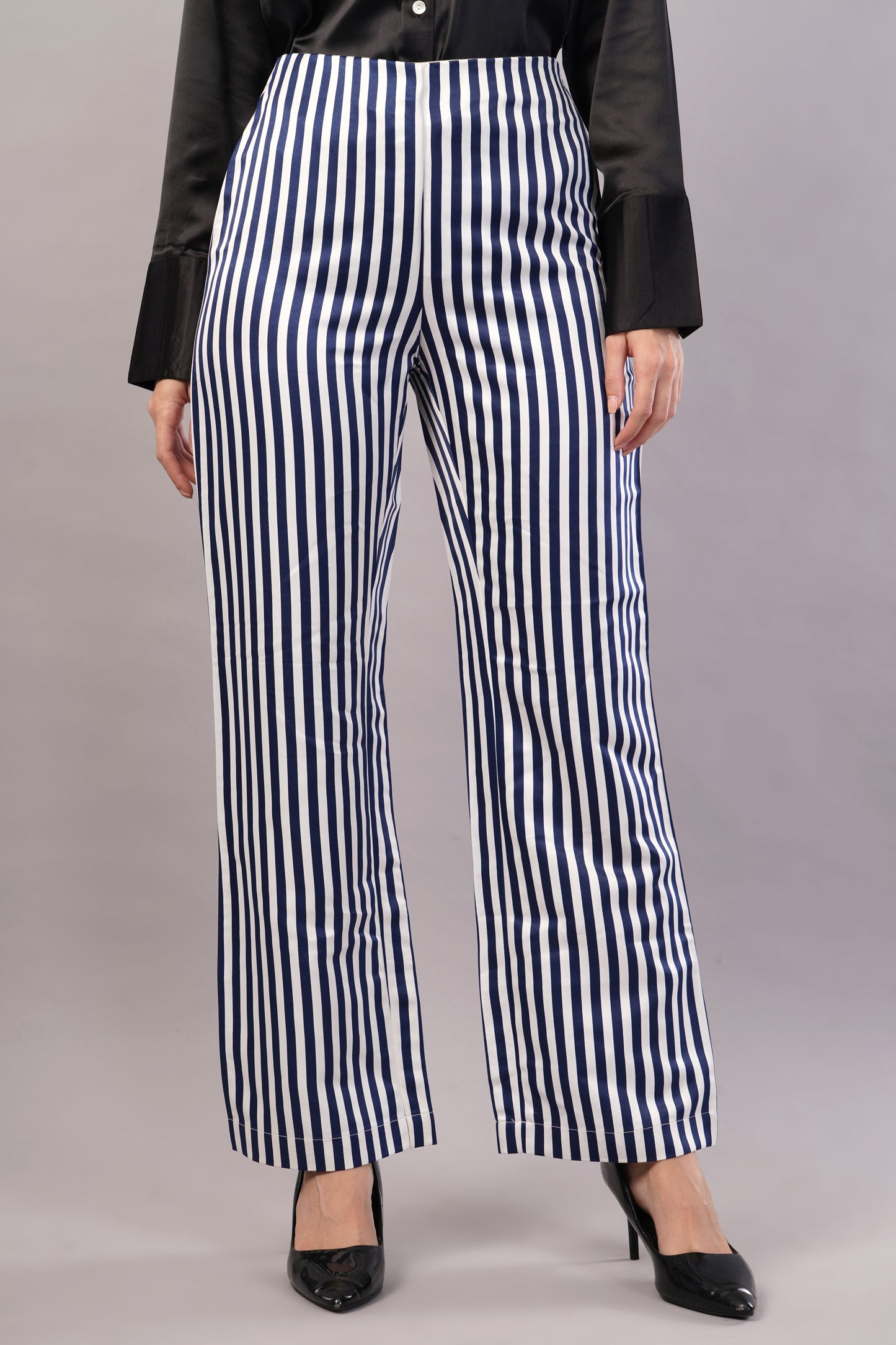 Stripped High Waisted Pants