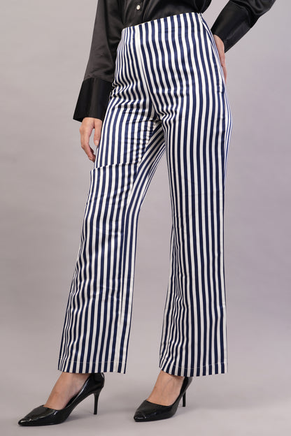 Stripped High Waisted Pants