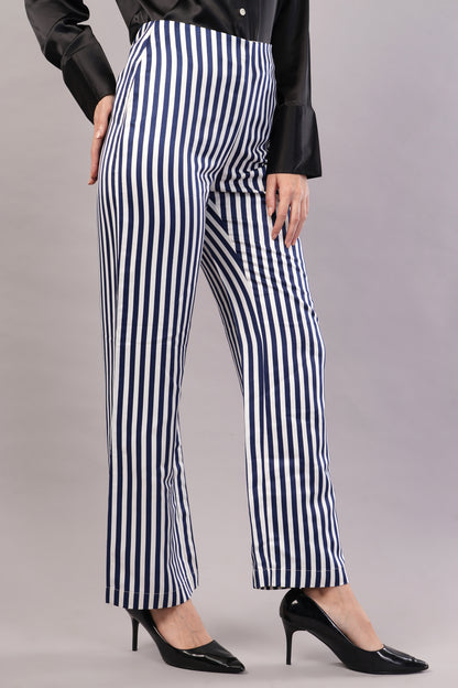 Stripped High Waisted Pants