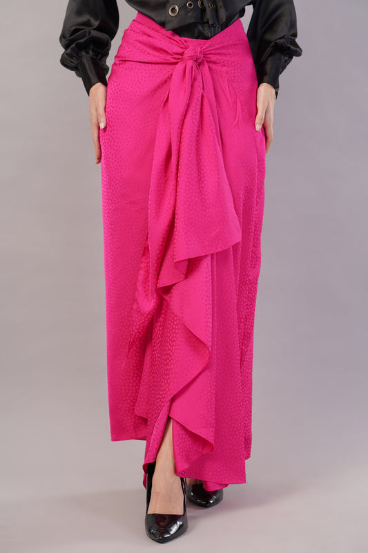 Pink Drape Skirt