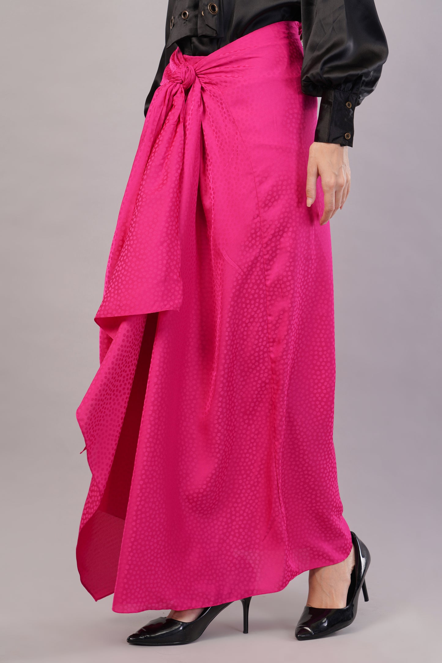 Pink Drape Skirt