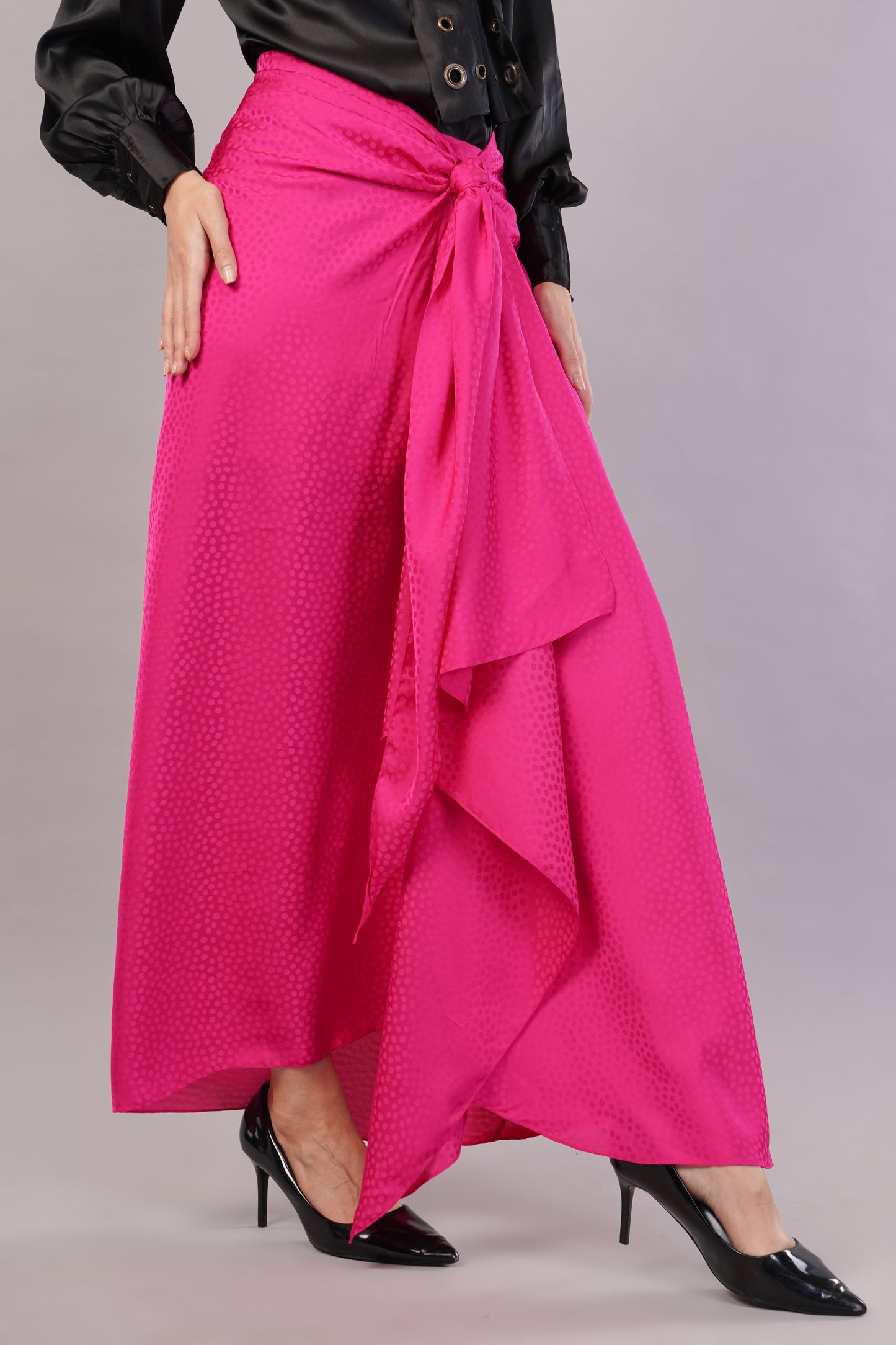 Pink Drape Skirt