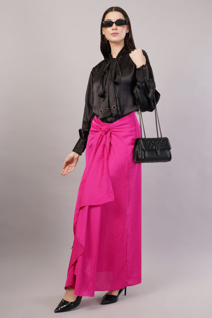 Pink Drape Skirt